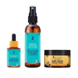 Pilgrim At-Home Golden Glow & Hydration Skin Treatment Combo Kit - 180 ml-12