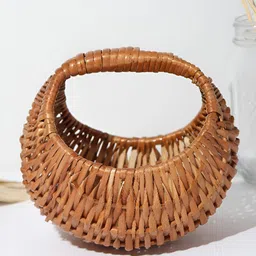 HABERE INDIA Brown Bamboo Reusable Multi-Utility Organiser-25