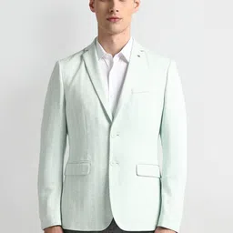Arrow Self-Design Slim-Fit Single-Breasted Blazer-picture-32