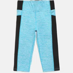 CHIMPRALA Girls Blue & Black Striped Regular Fit Capris-image-21