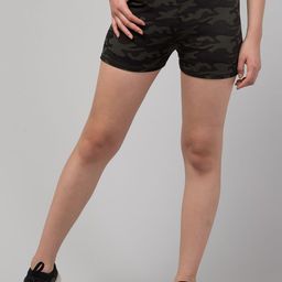 Apraa & Parma Women High-Rise Camouflage Printed Skinny Fit Sports Shorts-picture-38