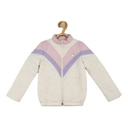 Allen Solly Junior Girls Colourblocked Bomber Jacket-image-14