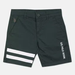 U.S. Polo Assn. Kids Boys Slim Fit Mid-Rise Pure Cotton Shorts-image-29