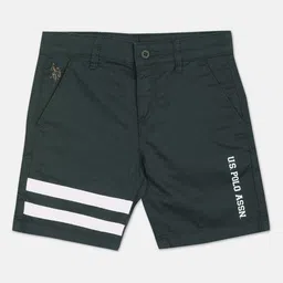 U.S. Polo Assn. Kids Boys Mid-Rise Slim Fit Pure Cotton Shorts-image-22