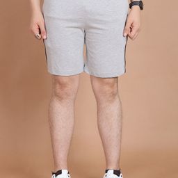 berry blues Men Striped Slim Fit Cotton Shorts-image-29