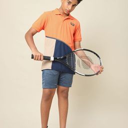 Technosport Boys Summer Vacation Polo Collar UPF50 Slim Fit T-shirt-image-63