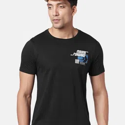 Ajile by Pantaloons Men Typography Printed Slim Fit Cotton T-shirt-image-93