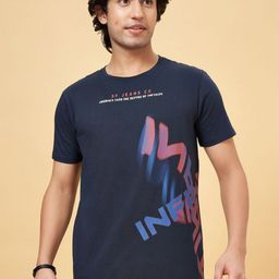 SF JEANS by Pantaloons Men Printed Round Neck Cotton Slim Fit Tshirt-image-75