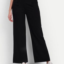 BROADSTAR Women Smart Loose Fit High-Rise Easy Wash Trousers-picture-8