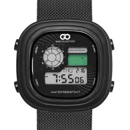 GIO COLLECTION Men Black Dial & Black Bracelet Style Straps Digital Watch G3027-22-picture-4