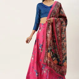 Kaizen TEXO FAB Printed Semi-Stitched Lehenga & Unstitched Blouse With Dupatta-picture-6