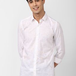 SIMON CARTER LONDON Ethnic Motifs Printed Pure Cotton Slim Fit Casual Shirt-image-54