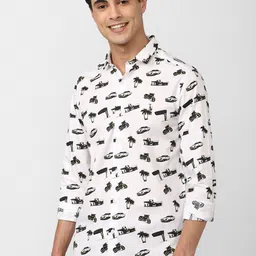 SIMON CARTER LONDON Men Slim Fit Printed Casual Cotton Shirt-image-25