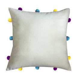 Lushomes Off White Square Cushion Covers-image-79