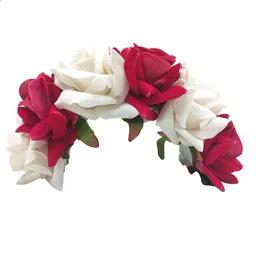 LYF5STAR Women Floral Fabric and Metal Tiara-image-29