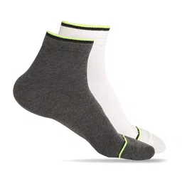 MUTAQINOTI Men Set Of 2 Multicoloured Ankle Length Socks-17