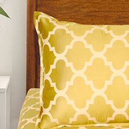 Saral Home Yellow Ethnic Motifs Cotton 210 TC Queen Bedsheet with 2 Pillow Covers-image-50