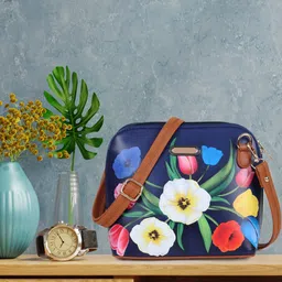 AMYENCE Floral Printed Structured Sling Bag-18