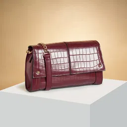 Forever Glam by Pantaloons Textured Structured Sling Bag-2