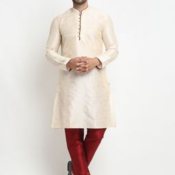 Armaan Ethnic Stright Dupion Silk Kurta With Churidar-picture-18