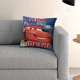 Disney Kids Navy Blue & Red Cars Printed Filled Square Cushion With Cover-10