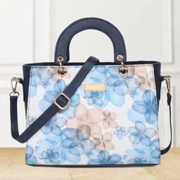 AMYENCE Floral Printed Structured Handheld Bag-17