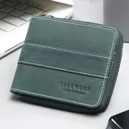 Teakwood Leathers Men Leather Zip Around Wallet-14