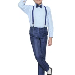 BAESD Boys Shirt With Trousers And Suspenders Set-image-38