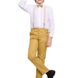 Jeetethnics Boys Yellow & White Shirt with Trousers & Suspenders-picture-16
