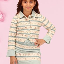 CUTECUMBER Girls Printed Shirt with Skirt-image-77