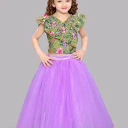 Pink Chick Girls Printed V-Neck Clothing Set-image-27