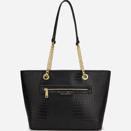 Joe & Mellon Animal Textured Leather Structured Shoulder Bag-0