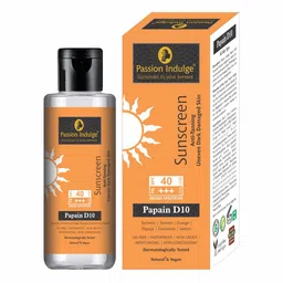 Passion Indulge Papain D10 Natural Anti-Tanning Sunscreen with Turmeric & Orange - 100 g-34