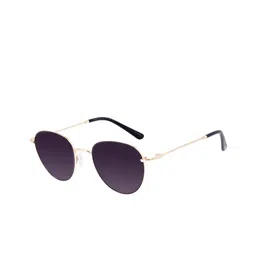 Chilli Beans Women Purple Lens & Gold-Toned Round Sunglasses with UV Protected Lens-image-91