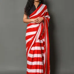 KALINI Striped Pure Cotton Saree-20