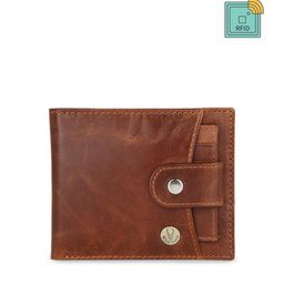 WildHorn Men Tan Brown Solid RFID Protected Genuine High Quality Leather Wallet-picture-49