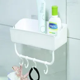 Kuber Industries White Classic Bathroom Caddy-15