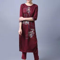 RANGMAYEE Floral Embroidered Thread Work Kurta-picture-52