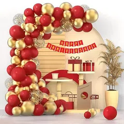 Special You Red & Yellow 53 Pcs Balloons Decoration Items-image-37