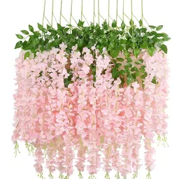 Special You Pink 12 Pieces Wisteria Artificial Flowers Hanging-54