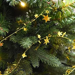 Special You Gold toned Shiny Star Tinsel Garland Christmas Decoration-image-40