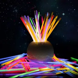 CHOCOZONE Multi colored 50 Pcs Glow Sticks Festive Decor-4