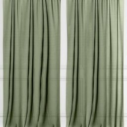 Special You Green 2 Pieces Tulle Transparent Curtain Backdrop Decoration-7
