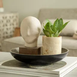 ellementry Off White Calm Face Ecomix Sculpture-30