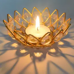 Special You Yellow 2 Pieces Crystal T-Light Round Candle Holder-image-40