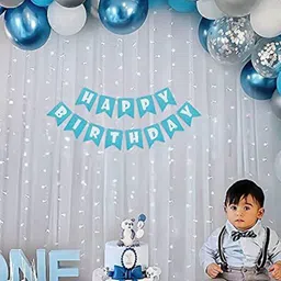 Special You Blue & White 60 Pieces Birthday Festive Decor-image-34