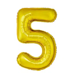 Art Street Yellow 5 Number Foil Helium Balloon-picture-47
