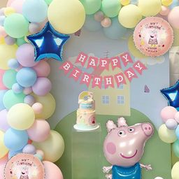 Special You Pink & Green 58 Pieces Balloons Decoration Items-30