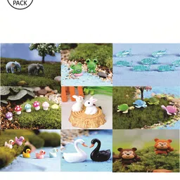 CHOCOZONE Pack of 40 Assorted Miniatures Garden Accessory-1