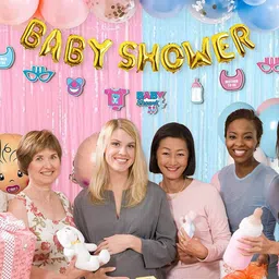 Special You Blue & Pink 50 Pieces Baby Shower Decor Set-image-77